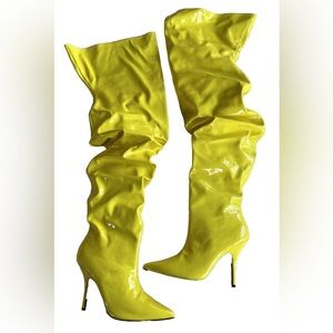 Cape Robbin Yellow Heeled Boots
